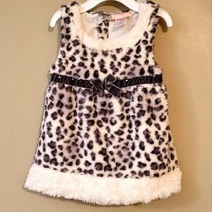 Very soft cheetah print sleeveless dress